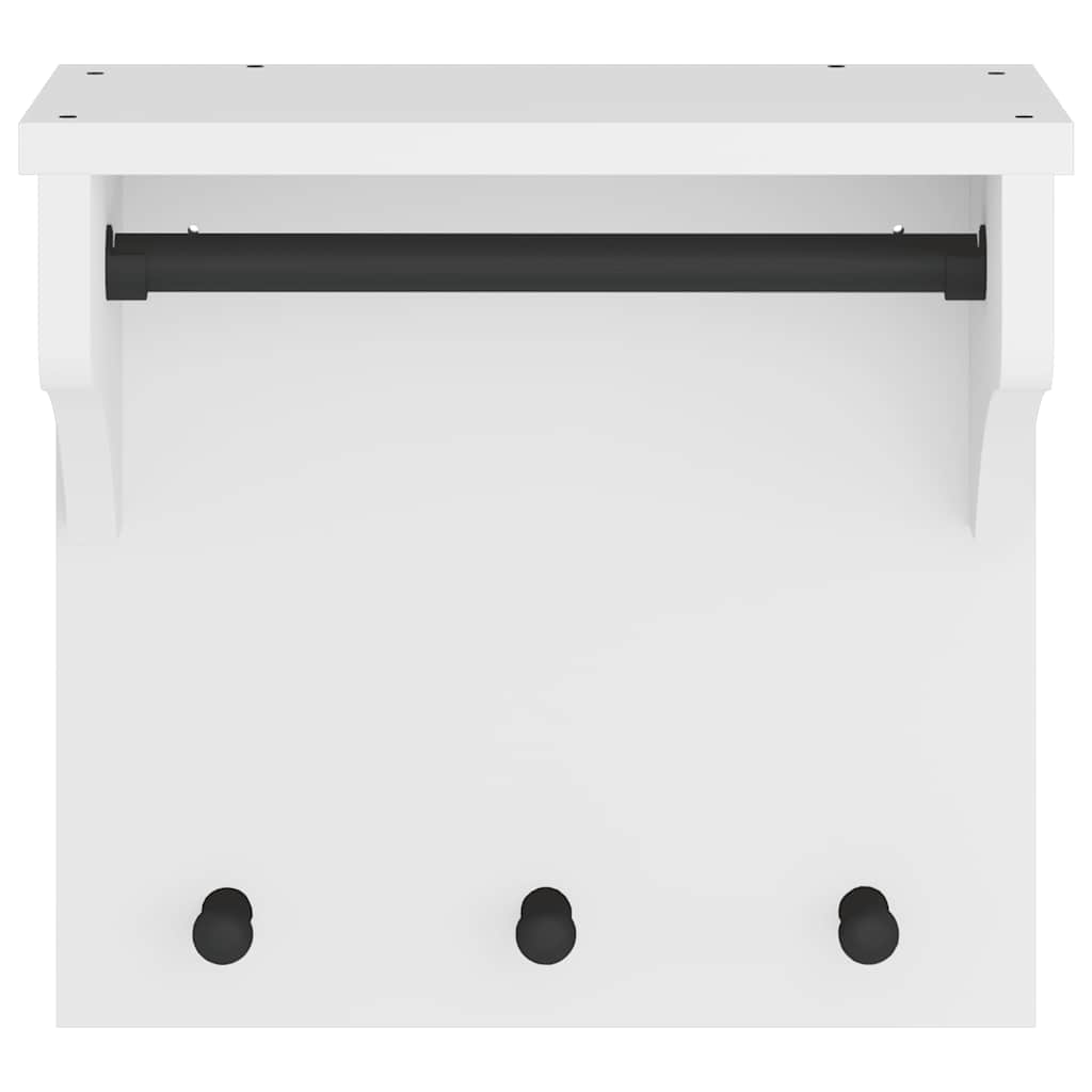 vidaXL Wandkapstok SANDNES 43x30x42 cm massief grenenhout - Aashly