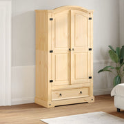 vidaXL Corona Wardrobe 102x52x186 cm Solid Pinewood