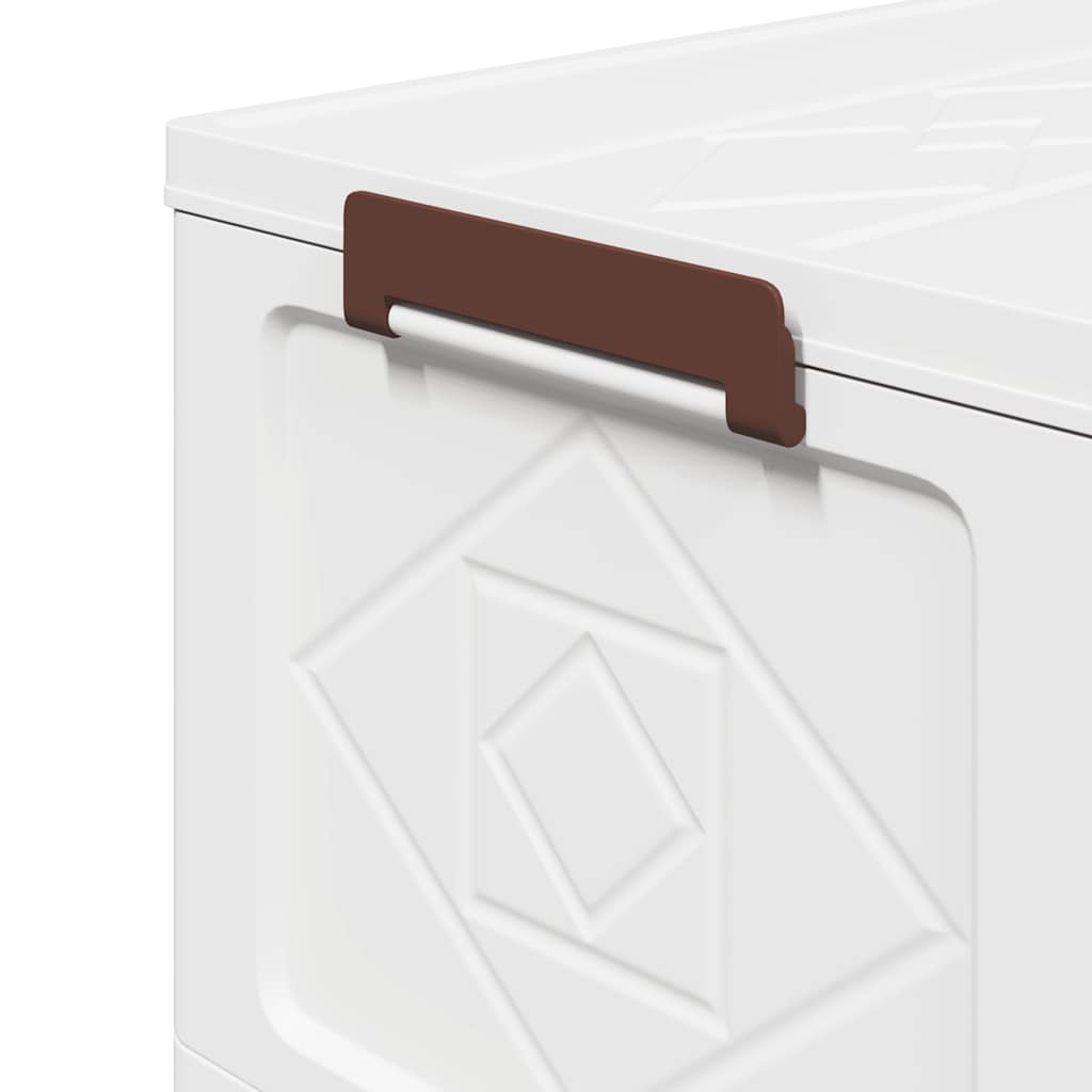 vidaXL Opbergbox stapelbaar met wielen 2-laags 75 L 64x40x76 cm