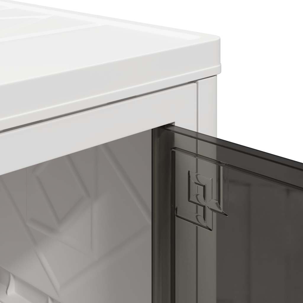 vidaXL Opbergbox stapelbaar met wielen 2-laags 75 L 64x40x76 cm