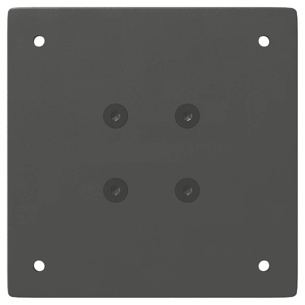 vidaXL Salontafelpoten 4 st 30 cm staal zwart - Aashly