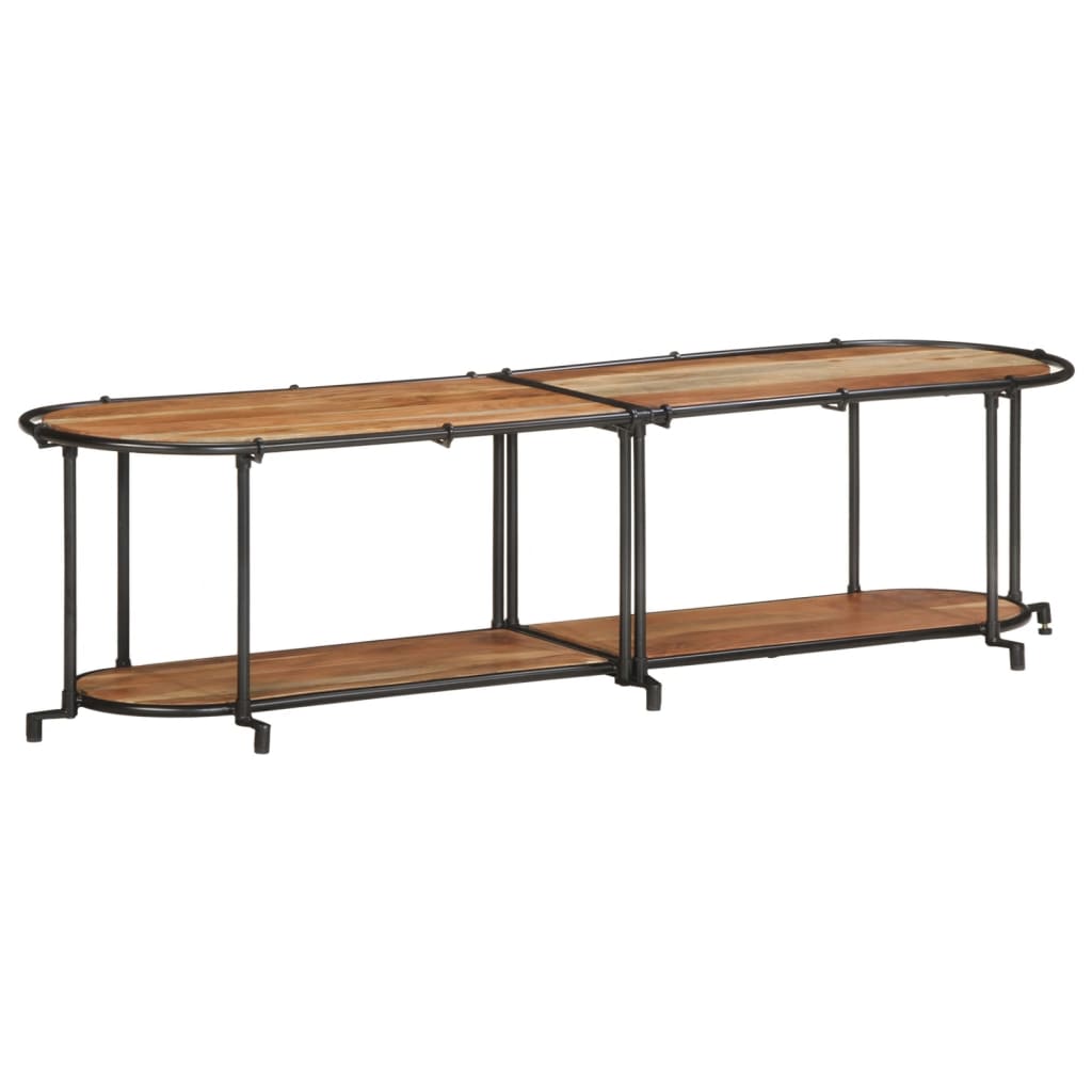 vidaXL Tv-meubel 200x42x40 cm massief gerecycled hout - Aashly