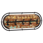 vidaXL Wandkapstok met 5 haken massief acaciahout - Aashly