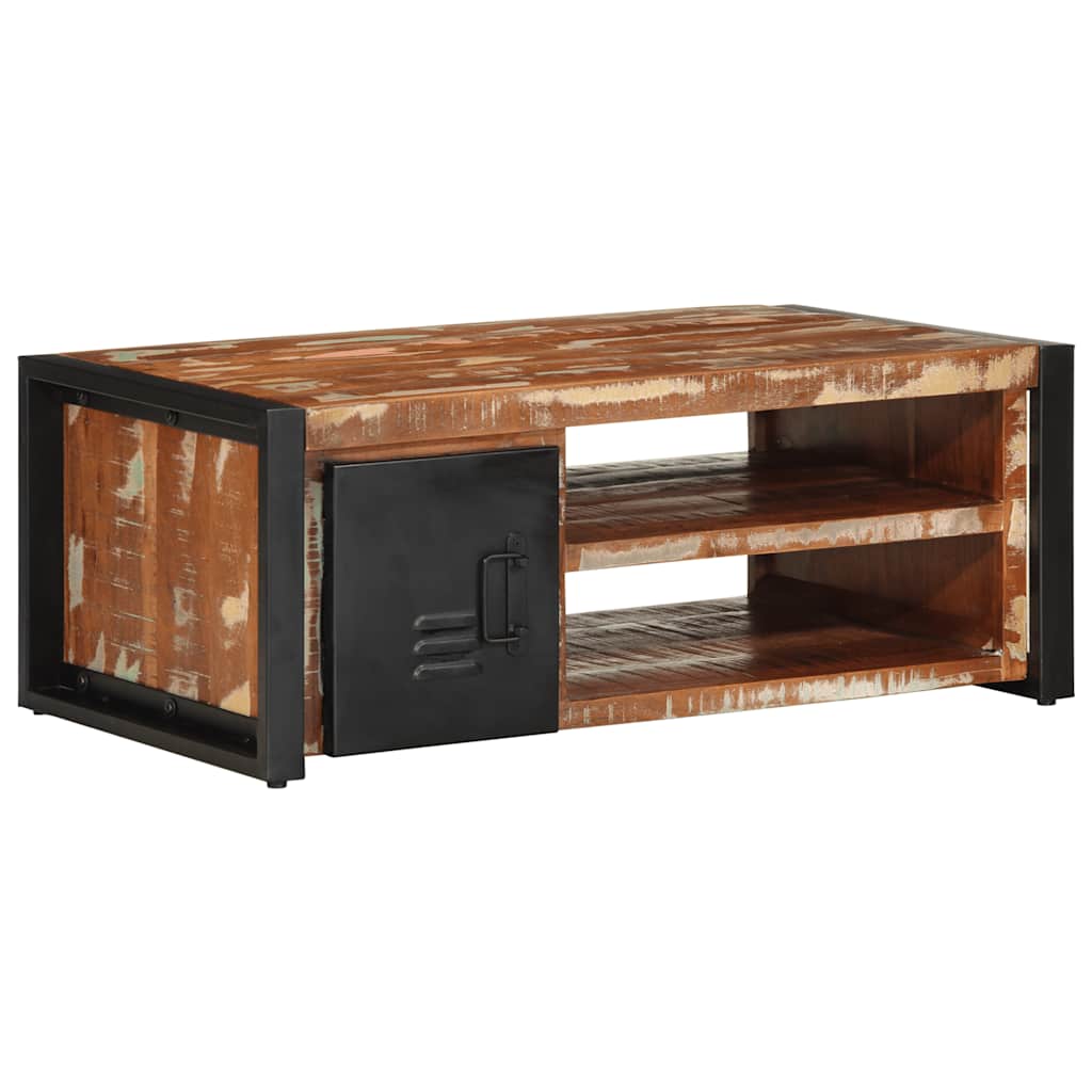 vidaXL Salontafel 90x50x36 cm massief ruw mangohout - Aashly