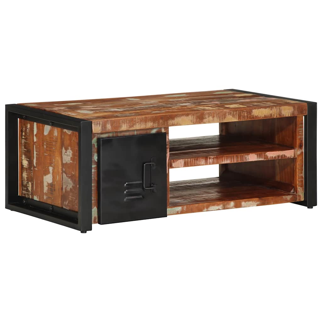 vidaXL Salontafel 90x50x36 cm massief ruw mangohout - Aashly
