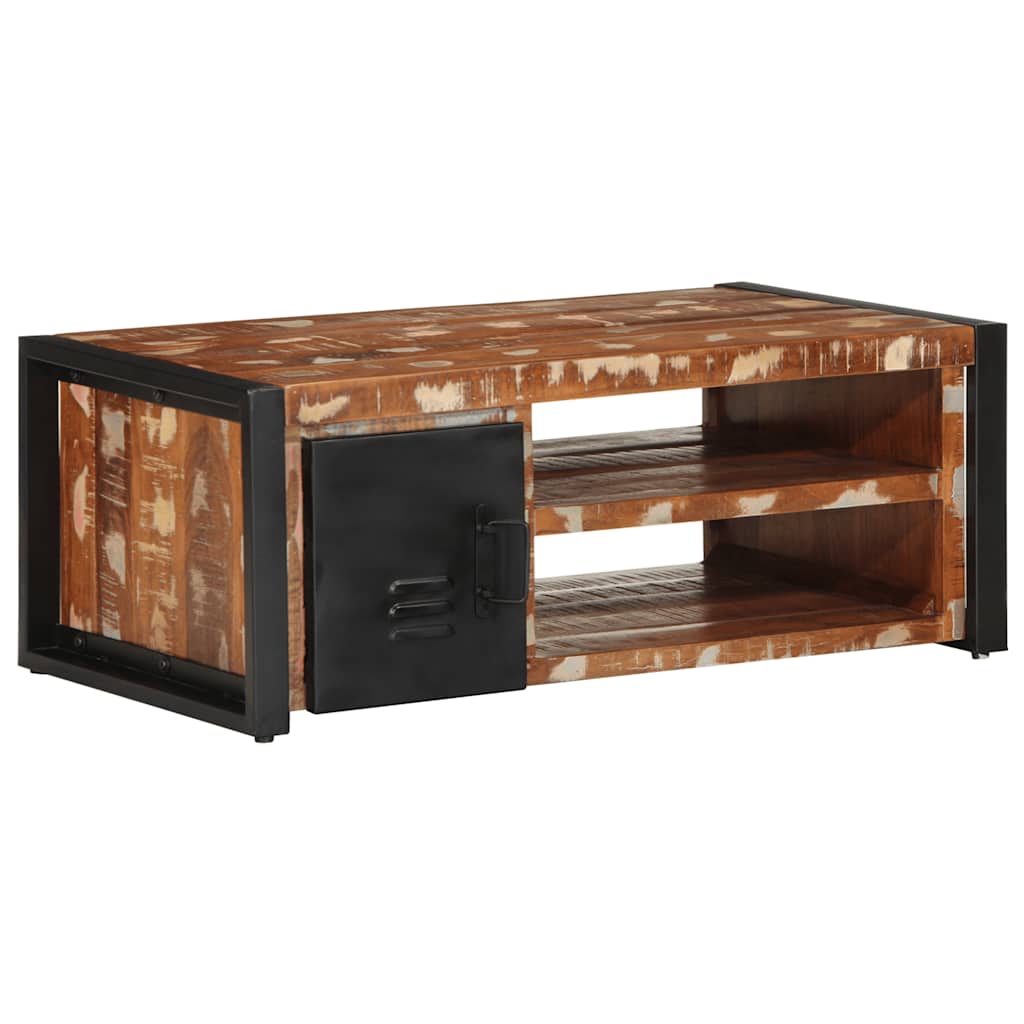 vidaXL Salontafel 90x50x36 cm massief ruw mangohout - Aashly