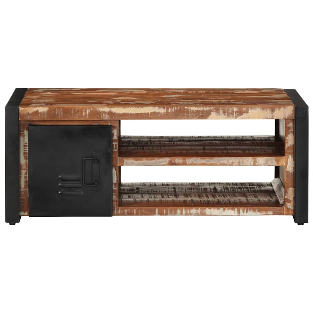 vidaXL Salontafel 90x50x36 cm massief ruw mangohout - Aashly
