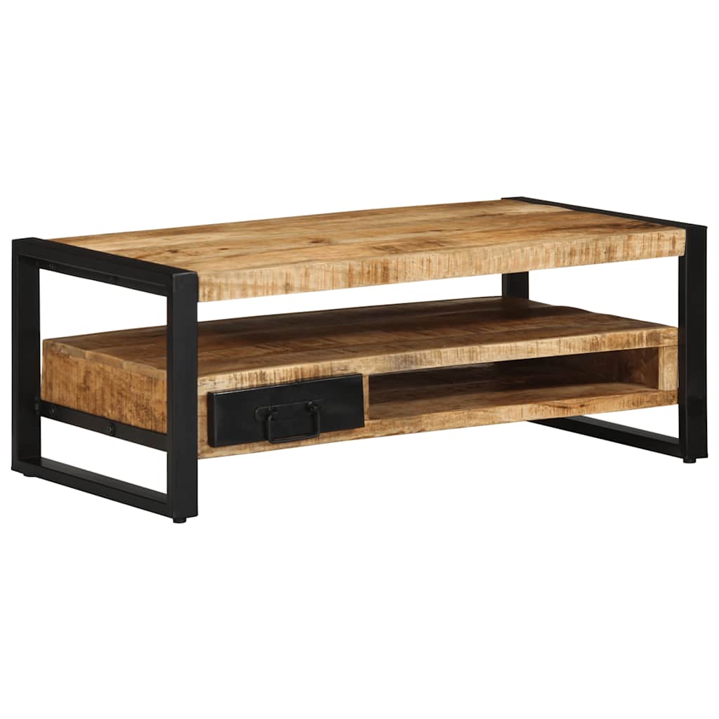 vidaXL Salontafel 90x50x36 cm massief gerecycled hout meerkleurig - Aashly
