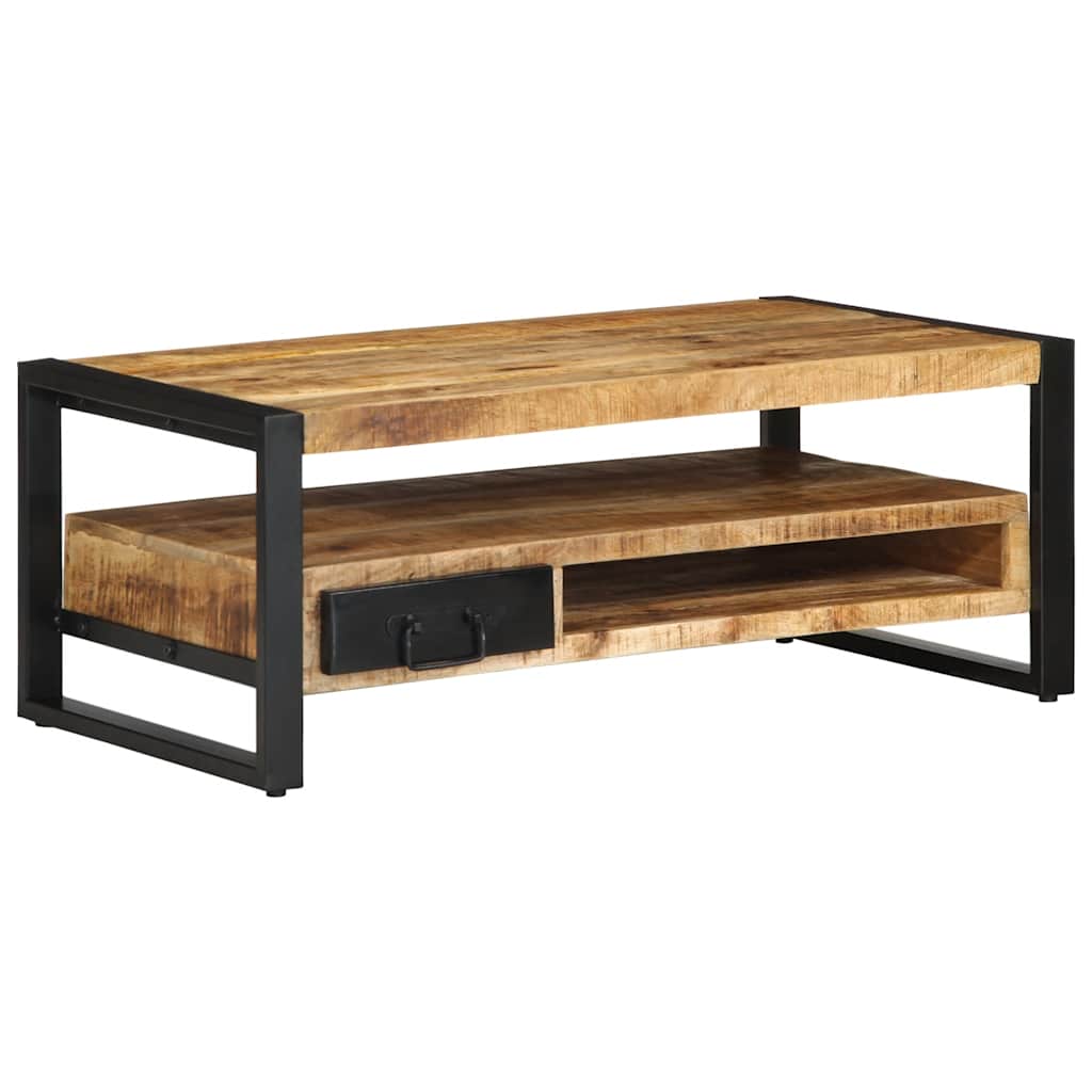 vidaXL Salontafel 90x50x36 cm massief gerecycled hout meerkleurig - Aashly