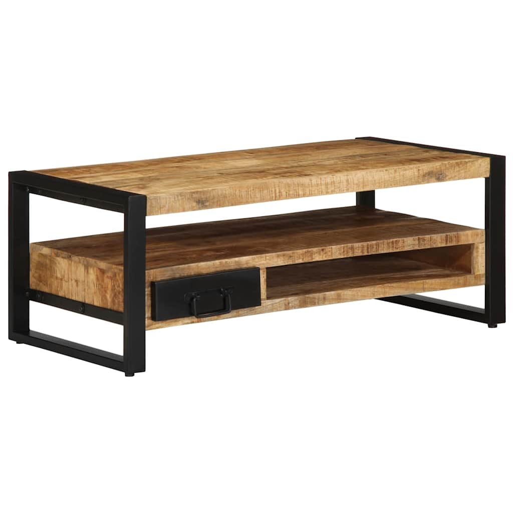 vidaXL Salontafel 90x50x36 cm massief gerecycled hout meerkleurig - Aashly