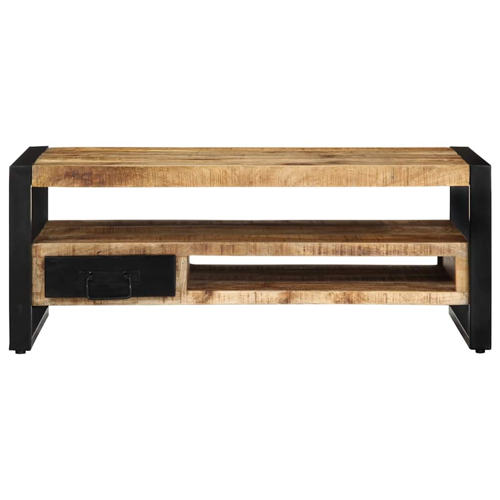 vidaXL Salontafel 90x50x36 cm massief gerecycled hout meerkleurig - Aashly