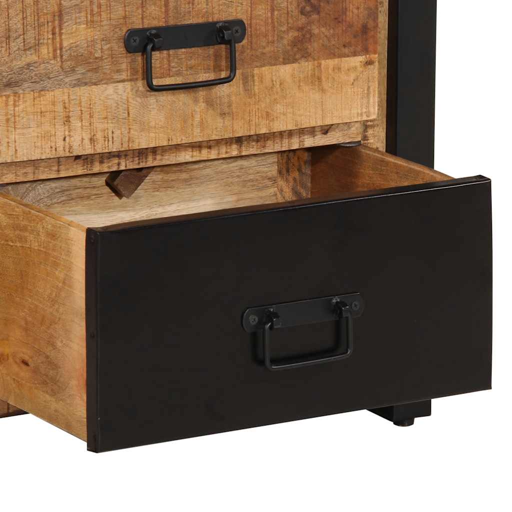 vidaXL Ladekast 50x35x70 cm massief ruw mangohout