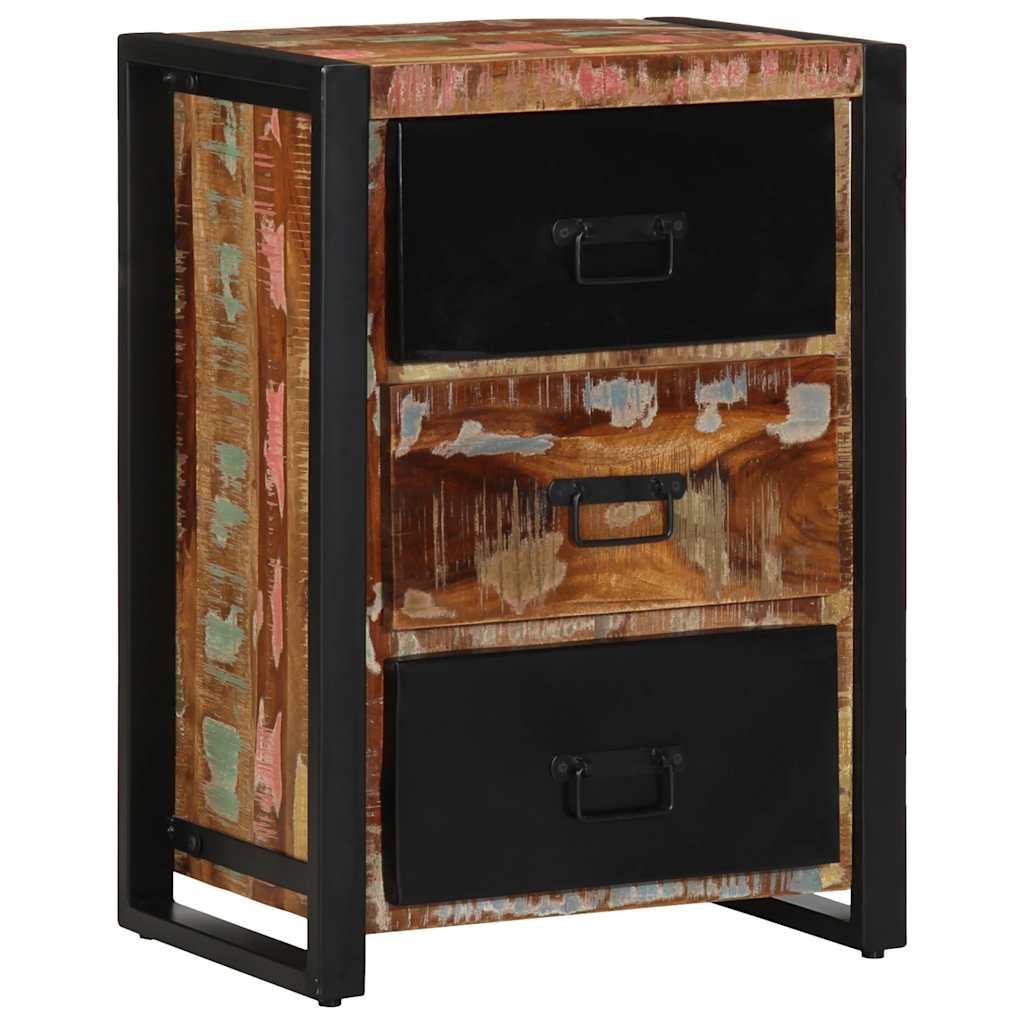 vidaXL Ladekast 50x35x70 cm massief ruw mangohout
