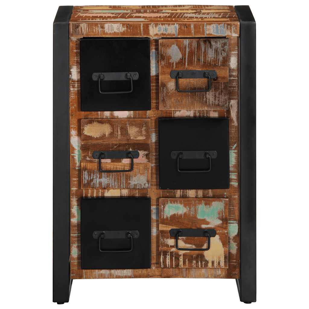 vidaXL Dressoir 50x35x70 cm massief ruw mangohout - Aashly