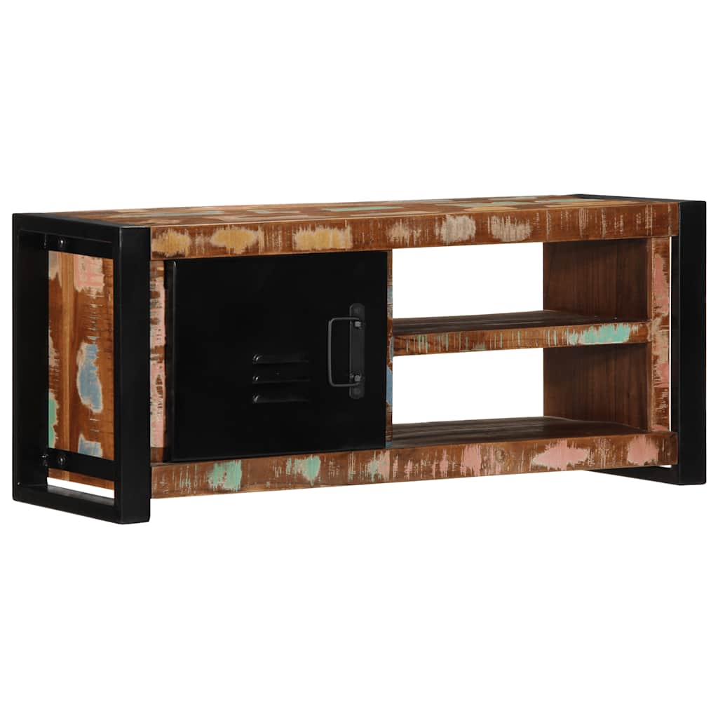 vidaXL Tv-meubel 80x30x35 cm massief ruw mangohout - Aashly