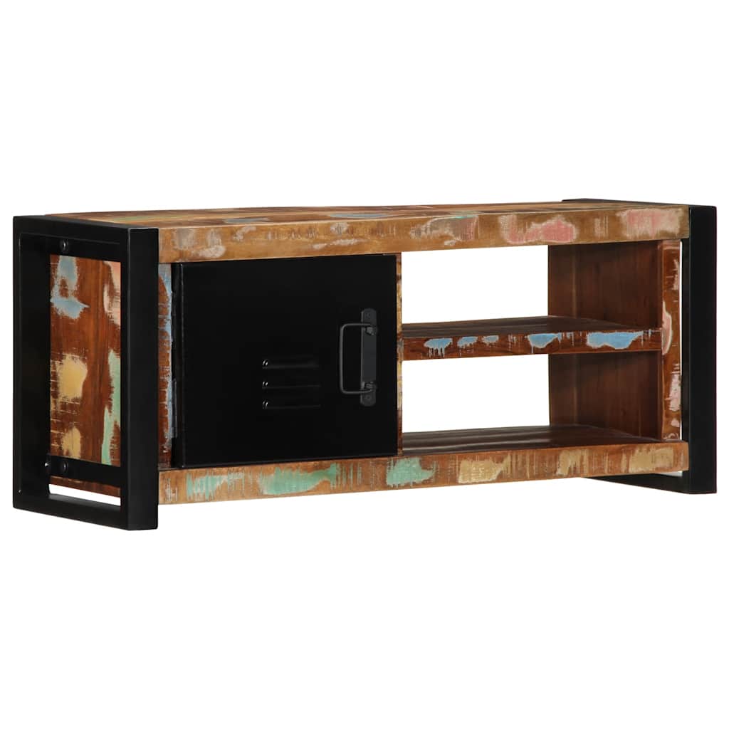 vidaXL Tv-meubel 80x30x35 cm massief ruw mangohout - Aashly