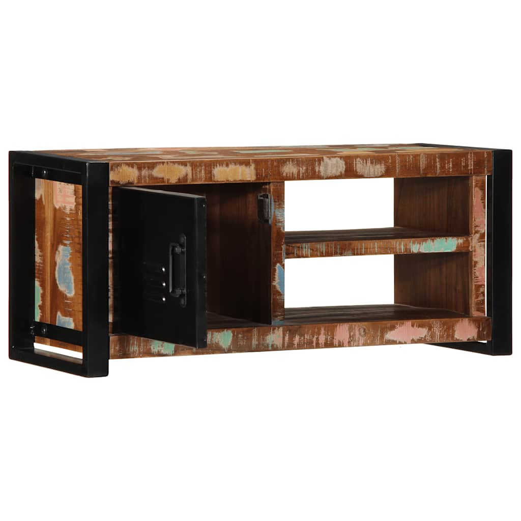 vidaXL Tv-meubel 80x30x35 cm massief ruw mangohout - Aashly