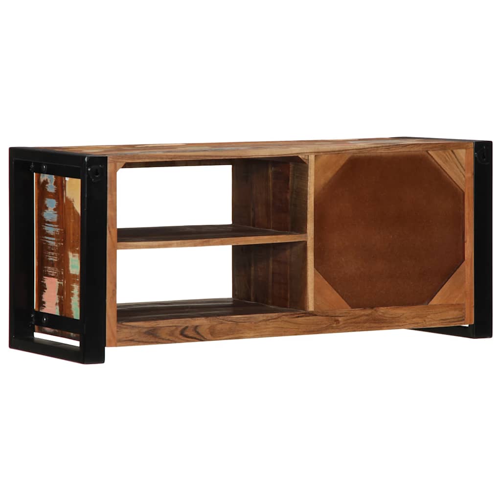 vidaXL Tv-meubel 80x30x35 cm massief ruw mangohout - Aashly