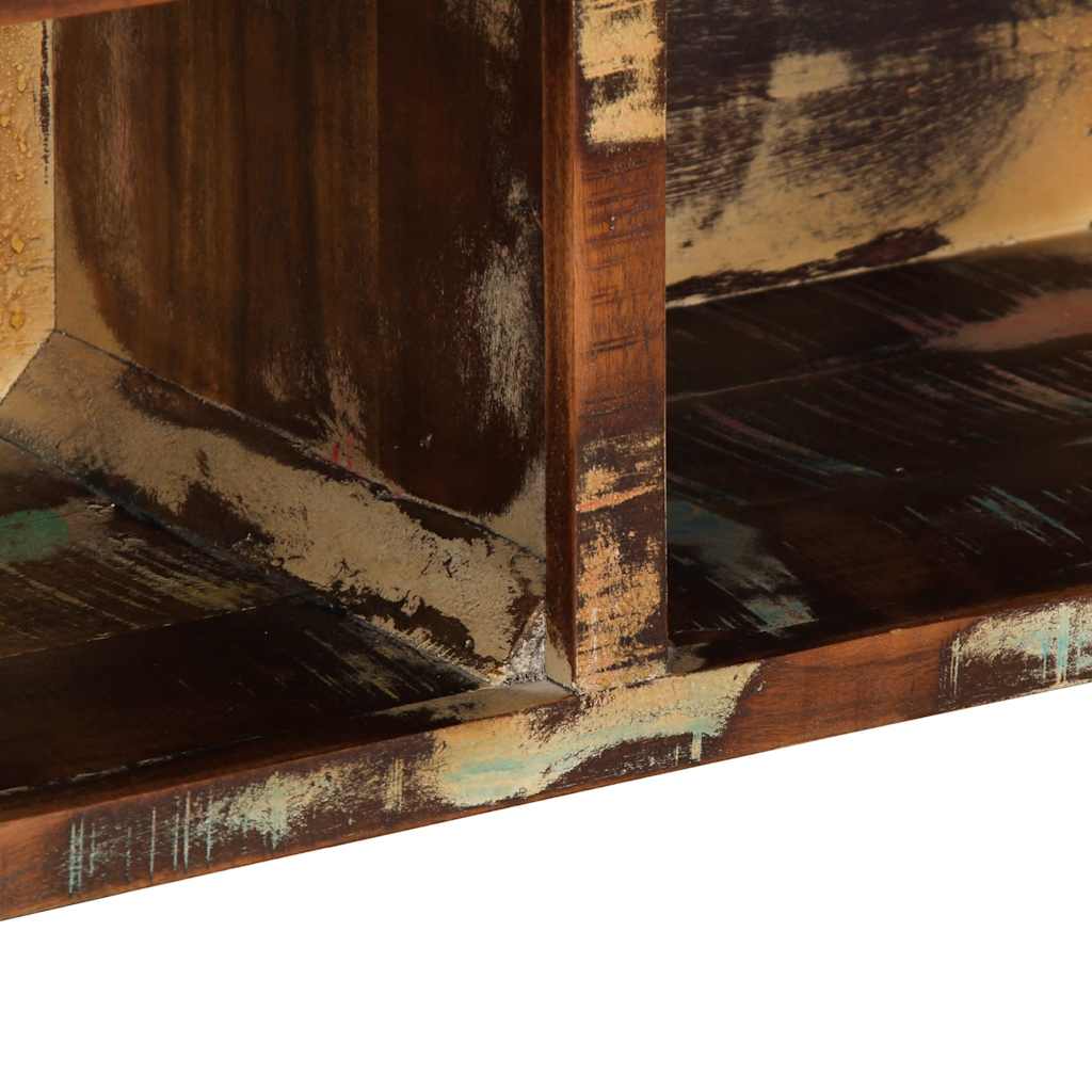 vidaXL Tv-meubel 80x30x25 cm massief gerecycled hout meerkleurig