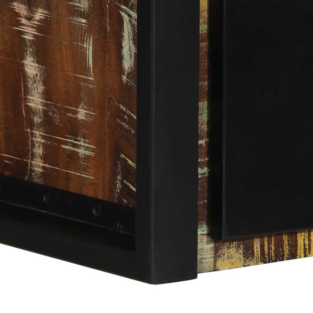 vidaXL Nachtkastje 40x35x25 cm massief ruw mangohout - Aashly