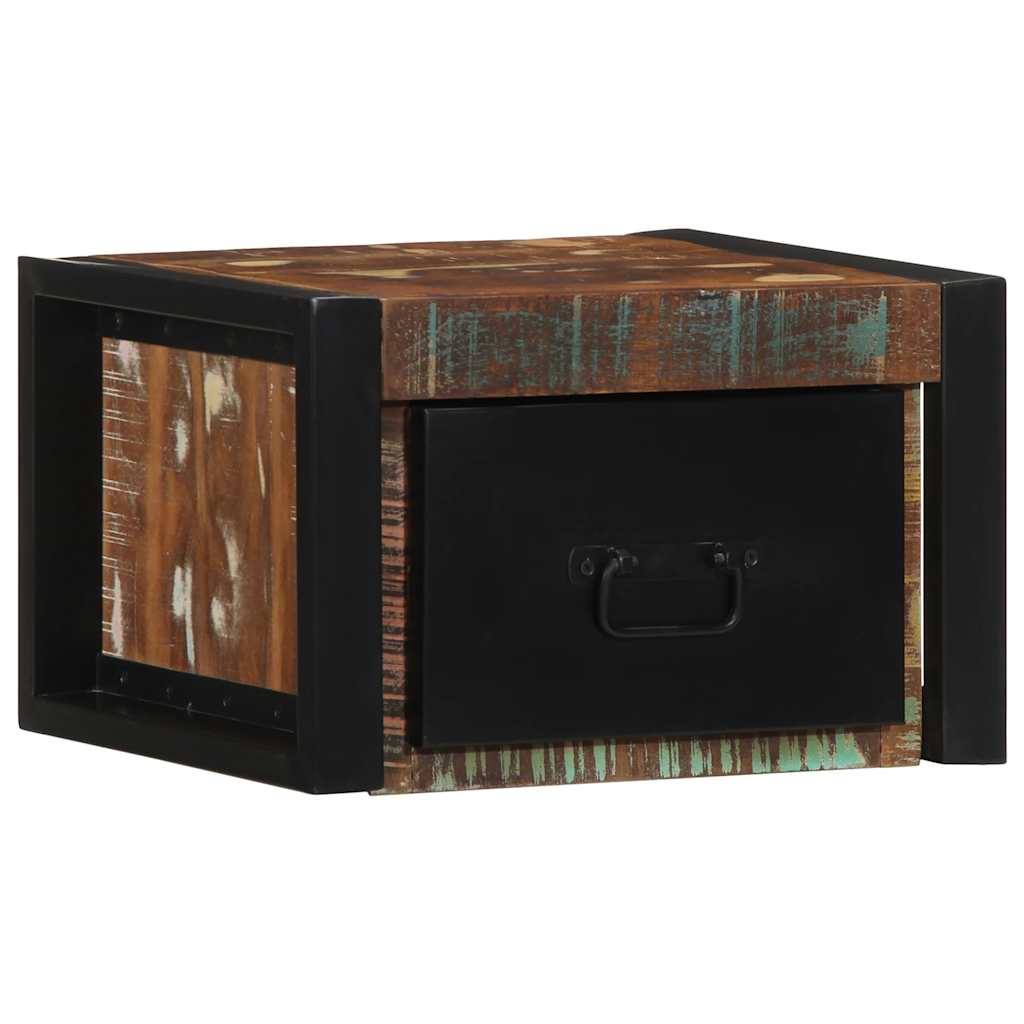 vidaXL Nachtkastje 40x35x25 cm massief ruw mangohout - Aashly