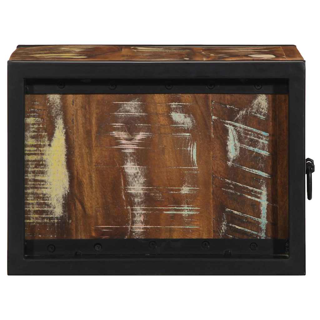 vidaXL Nachtkastje 40x35x25 cm massief ruw mangohout - Aashly