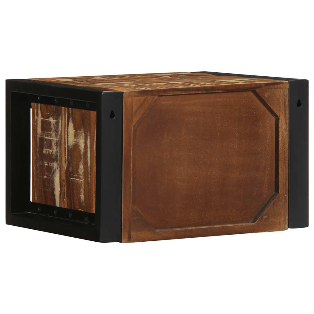 vidaXL Nachtkastje 40x35x25 cm massief ruw mangohout - Aashly