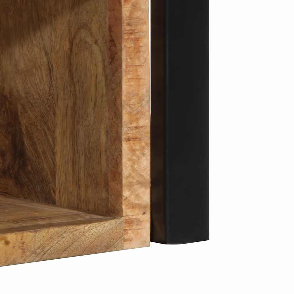 vidaXL Nachtkastjes 2 st 40x35x40 cm massief ruw hout mango - Aashly