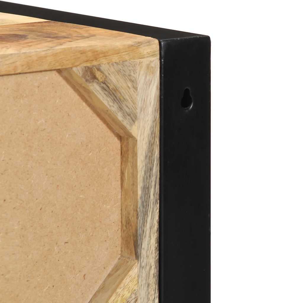vidaXL Nachtkastjes 2 st 40x35x40 cm massief ruw hout mango - Aashly