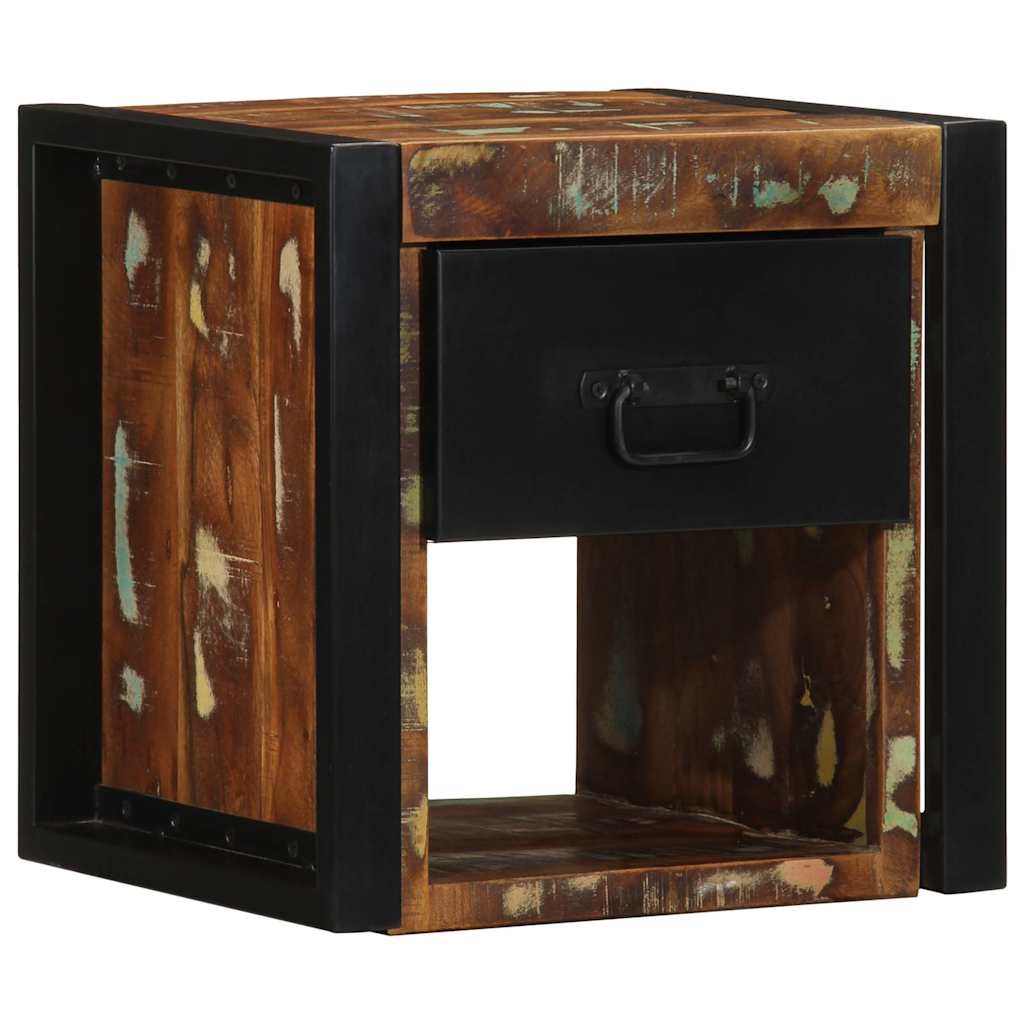 vidaXL Nachtkastjes 2 st 40x35x40 cm massief ruw hout mango - Aashly