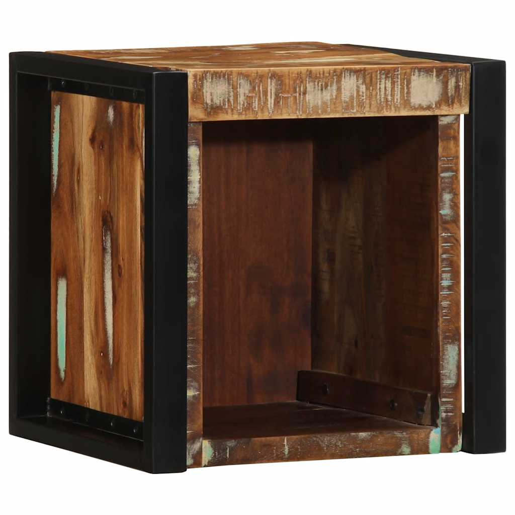 vidaXL Nachtkastjes 2st 40x35x40cm massief gerecycled hout meerkleurig
