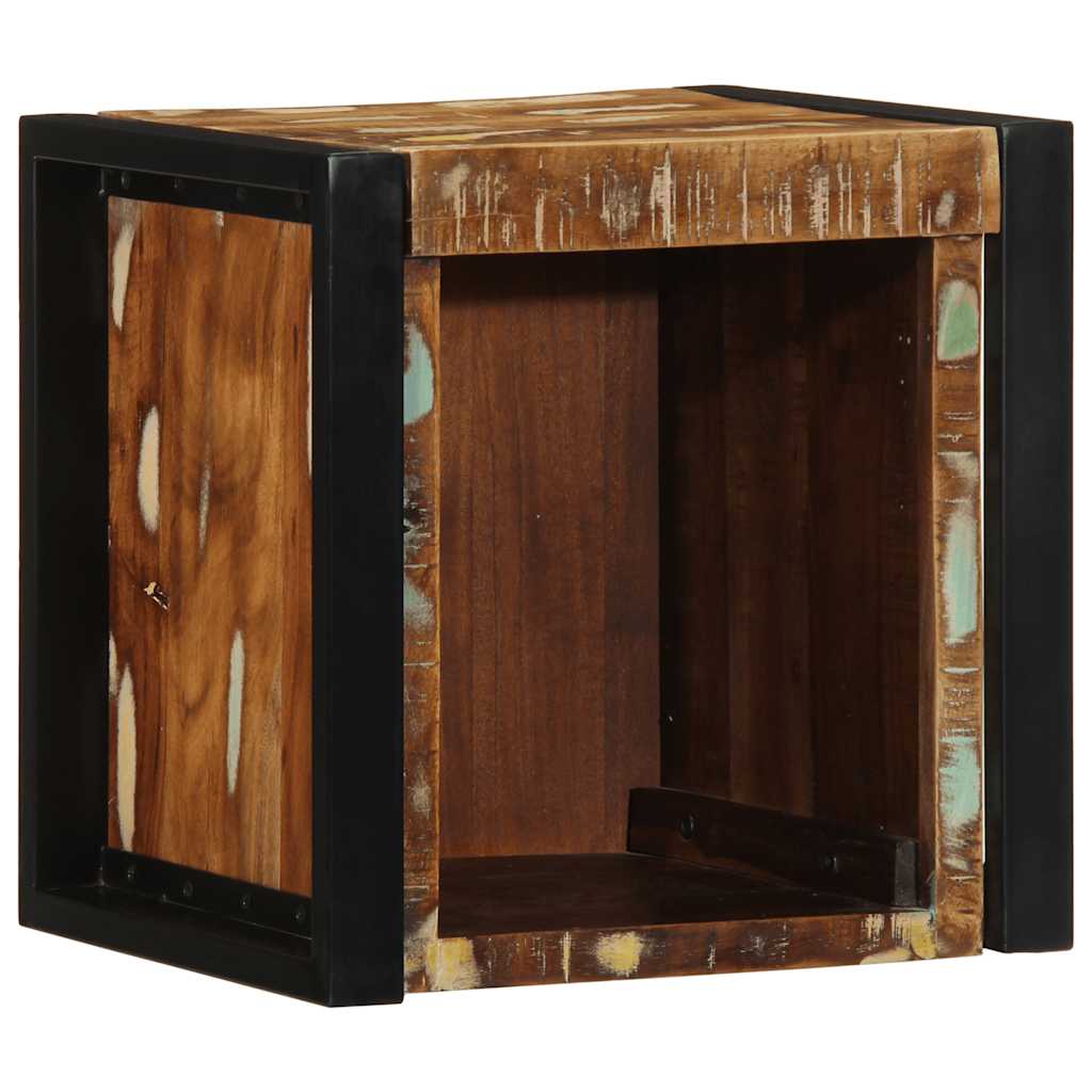 vidaXL Nachtkastjes 2st 40x35x40cm massief gerecycled hout meerkleurig