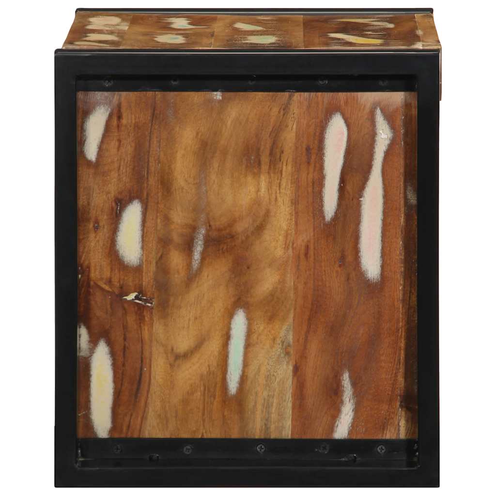 vidaXL Nachtkastjes 2st 40x35x40cm massief gerecycled hout meerkleurig