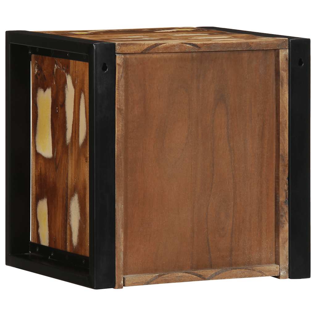 vidaXL Nachtkastjes 2st 40x35x40cm massief gerecycled hout meerkleurig