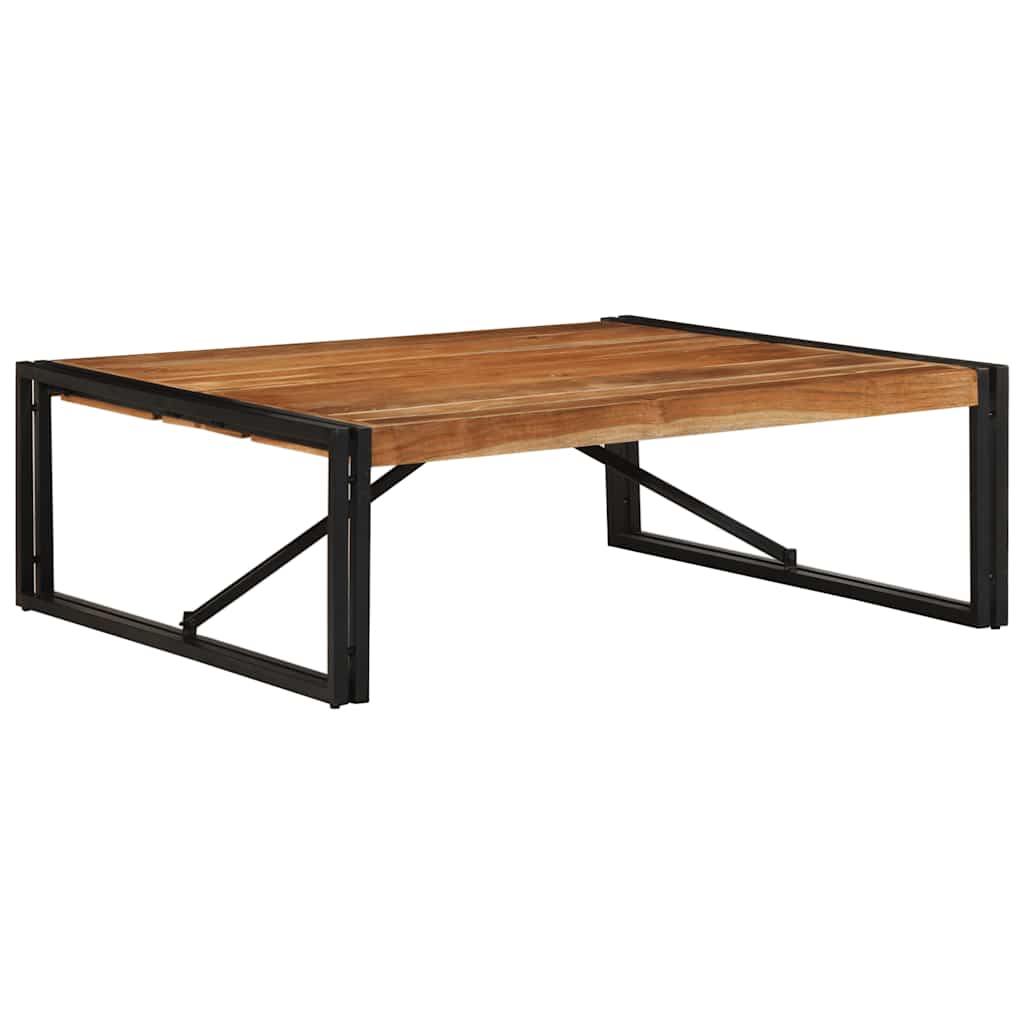 vidaXL Salontafel 100x100x35 cm massief gerecycled hout meerkleurig - Aashly