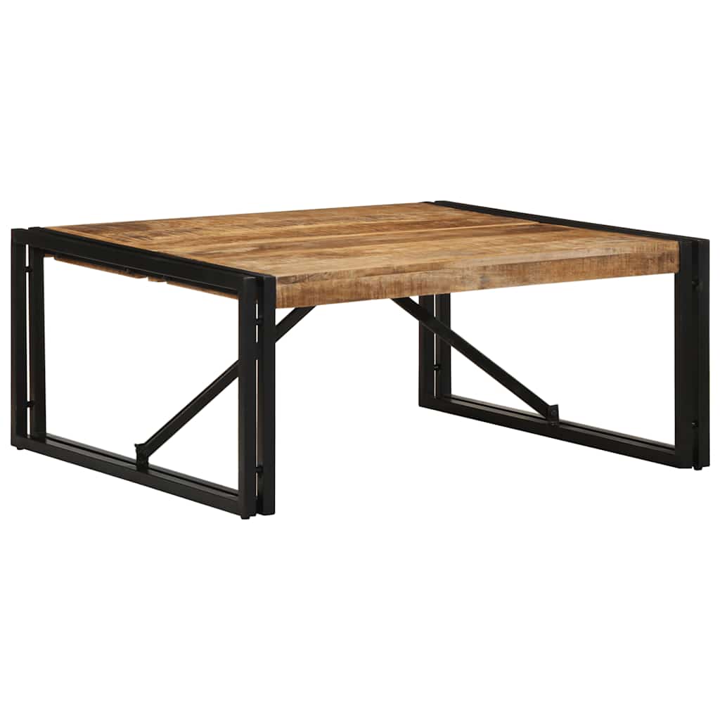 vidaXL Salontafel 100x100x35 cm massief gerecycled hout meerkleurig - Aashly