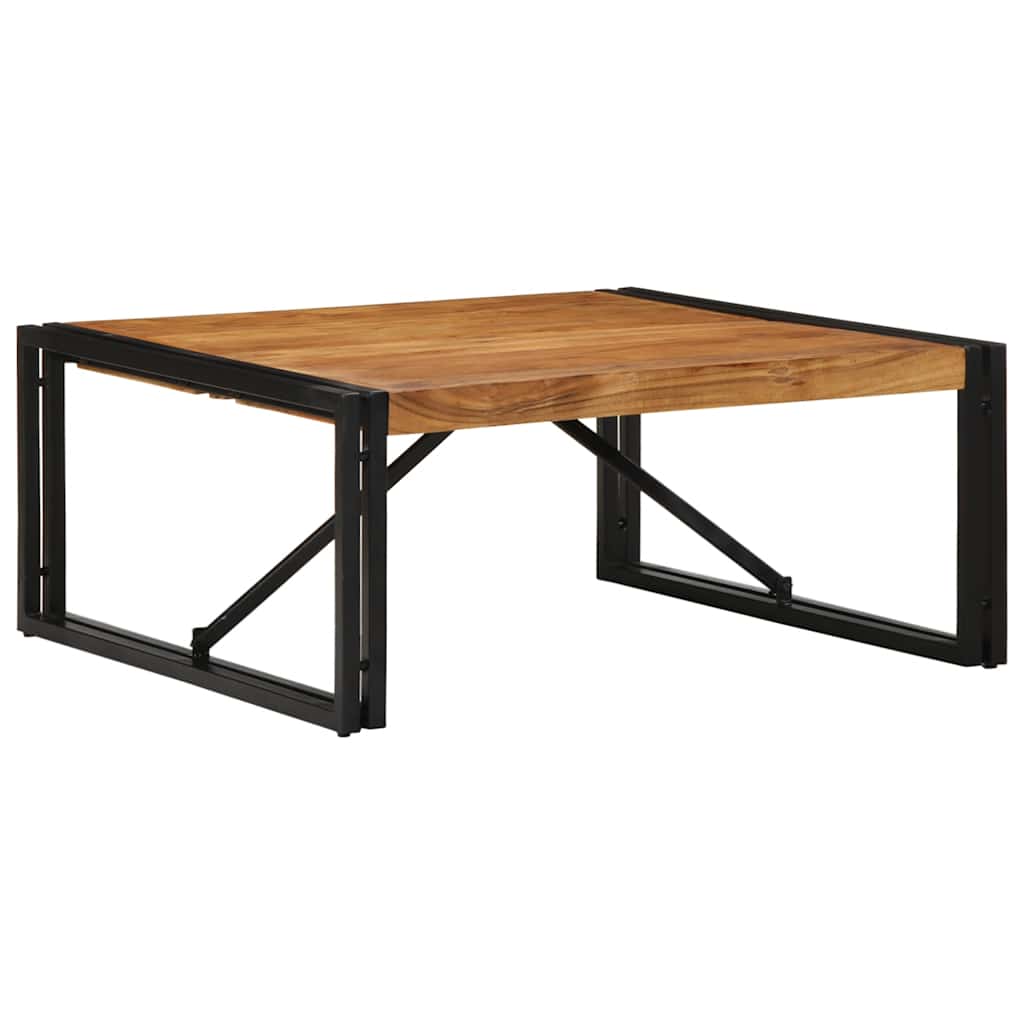 vidaXL Salontafel 100x100x35 cm massief gerecycled hout meerkleurig - Aashly