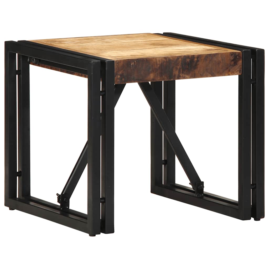 vidaXL Salontafel 100x100x35 cm massief gerecycled hout meerkleurig - Aashly