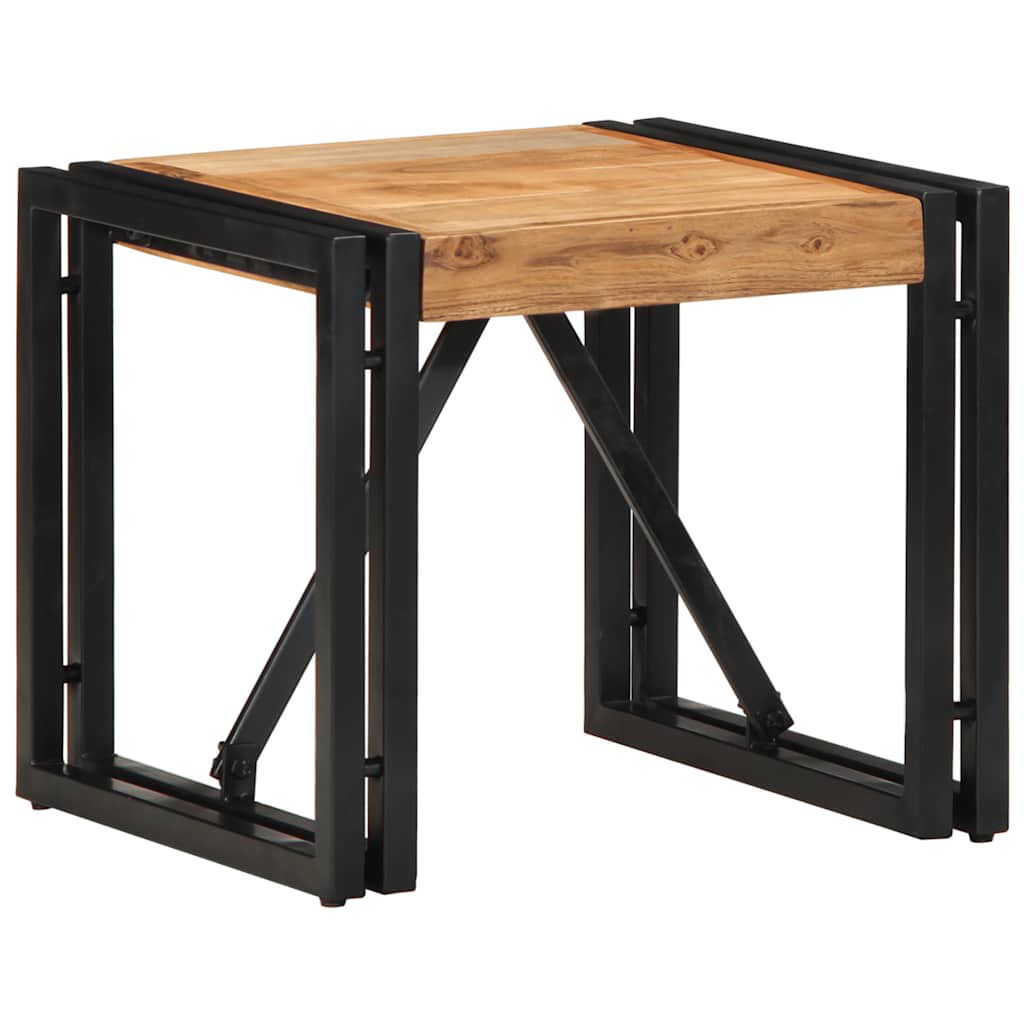 vidaXL Salontafel 100x100x35 cm massief gerecycled hout meerkleurig - Aashly