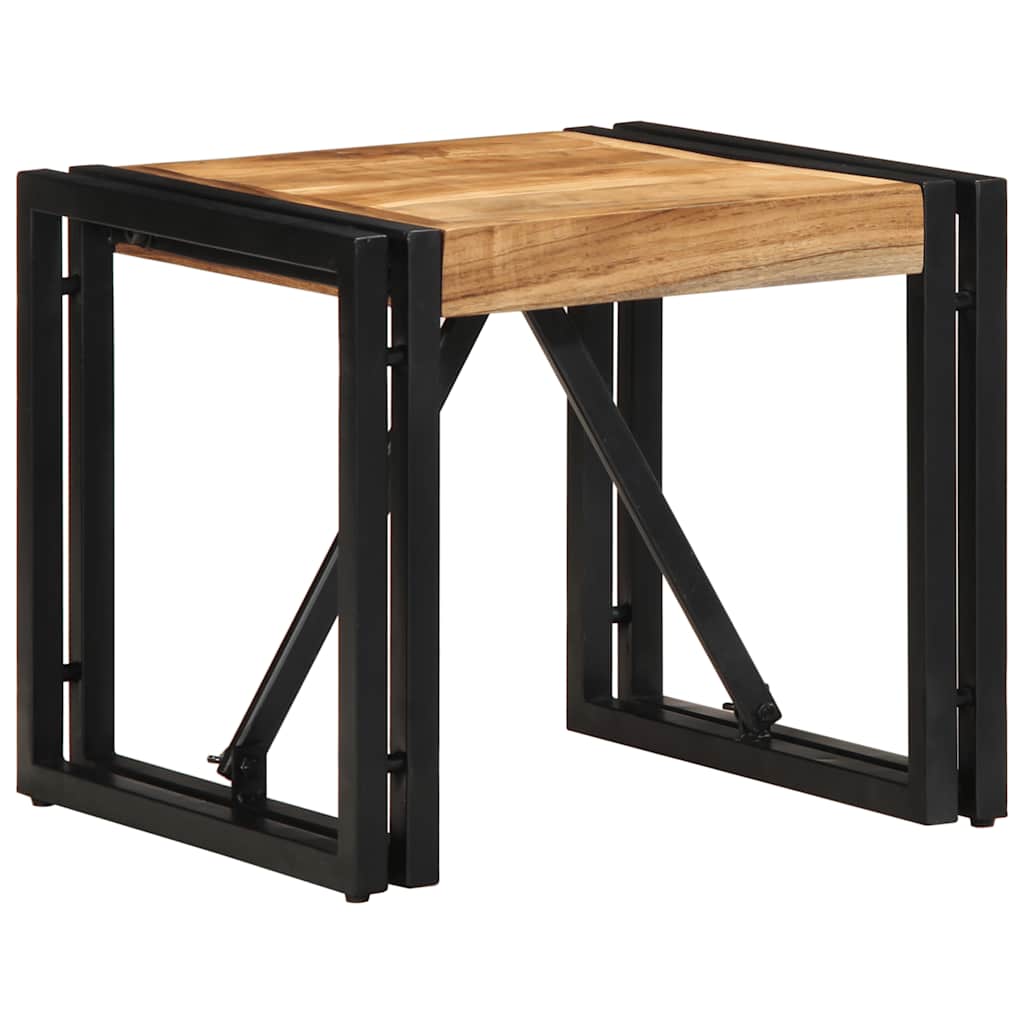 vidaXL Salontafel 100x100x35 cm massief gerecycled hout meerkleurig - Aashly