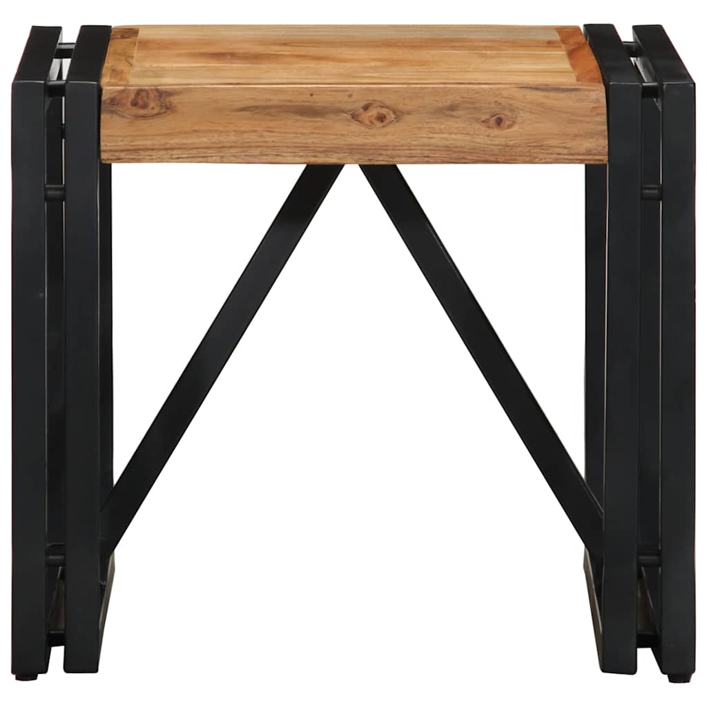 vidaXL Salontafel 100x100x35 cm massief gerecycled hout meerkleurig - Aashly