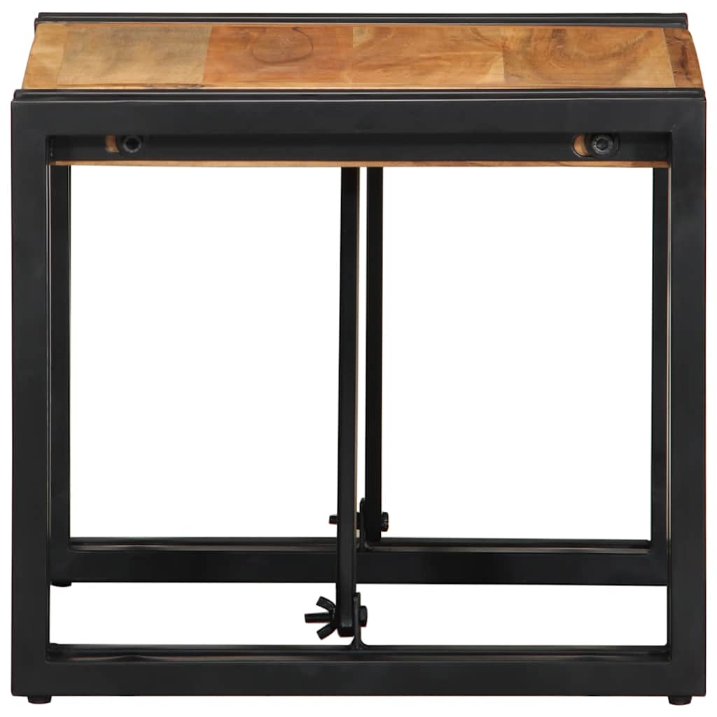 vidaXL Salontafel 100x100x35 cm massief gerecycled hout meerkleurig - Aashly