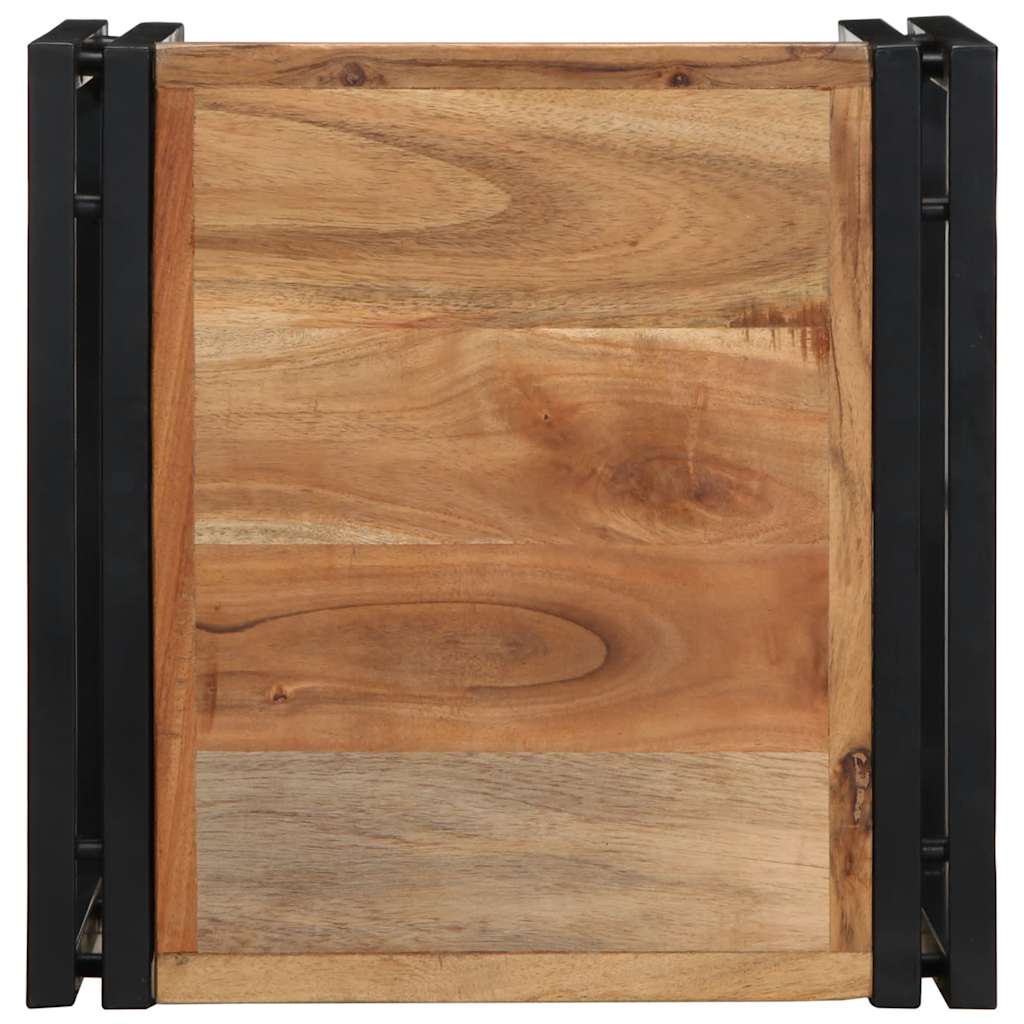 vidaXL Salontafel 100x100x35 cm massief gerecycled hout meerkleurig - Aashly