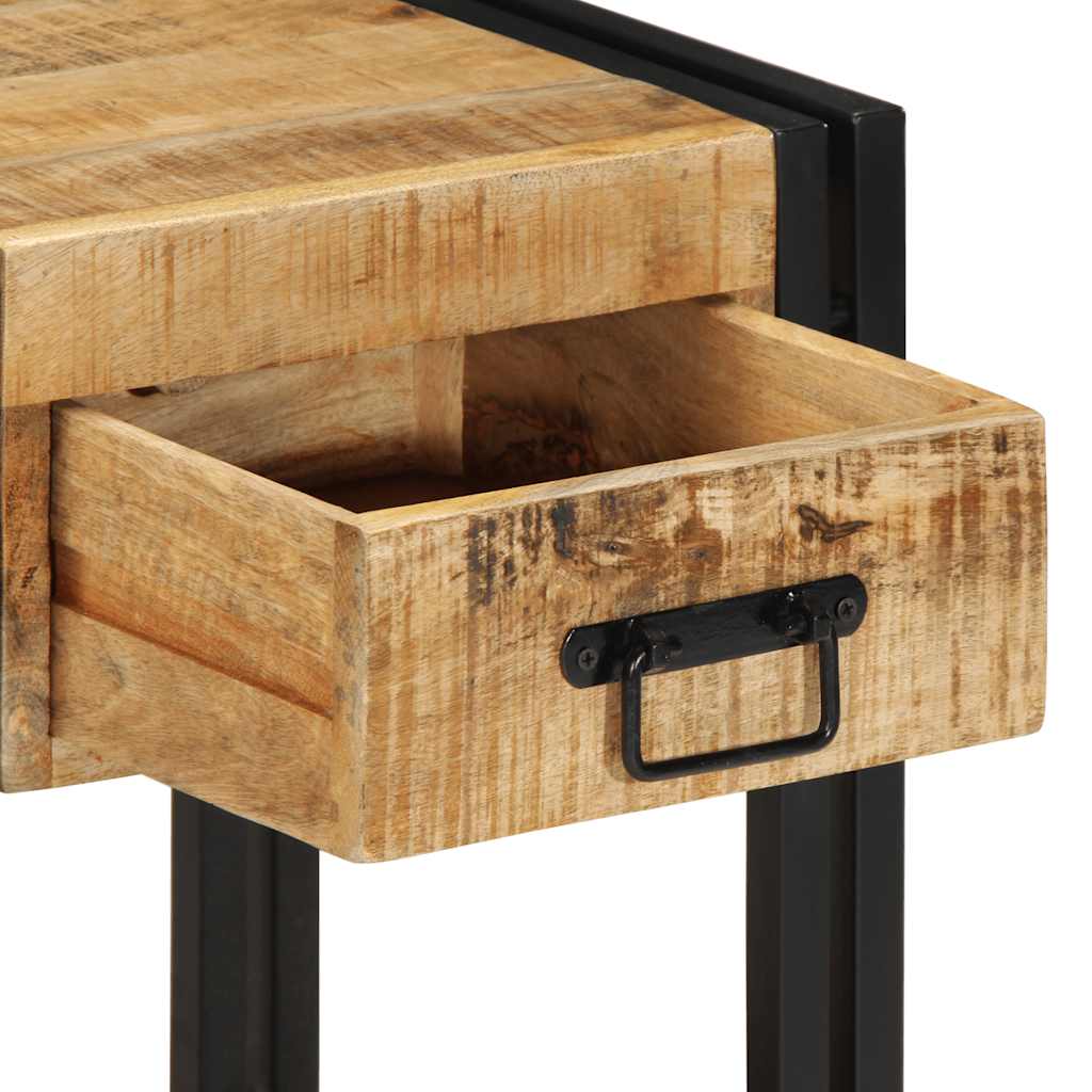 vidaXL Nachtkastjes 2 st 40x35x50 cm massief ruw hout mango - Aashly