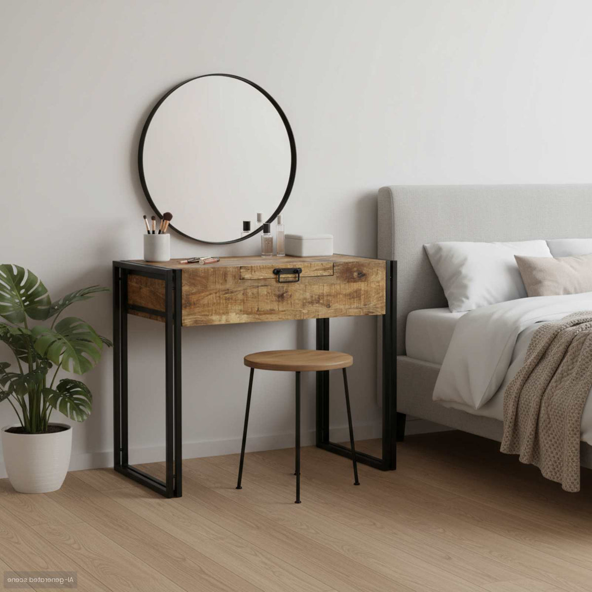 vidaXL Kaptafel 90x50x75 cm van Massief Mango Hout