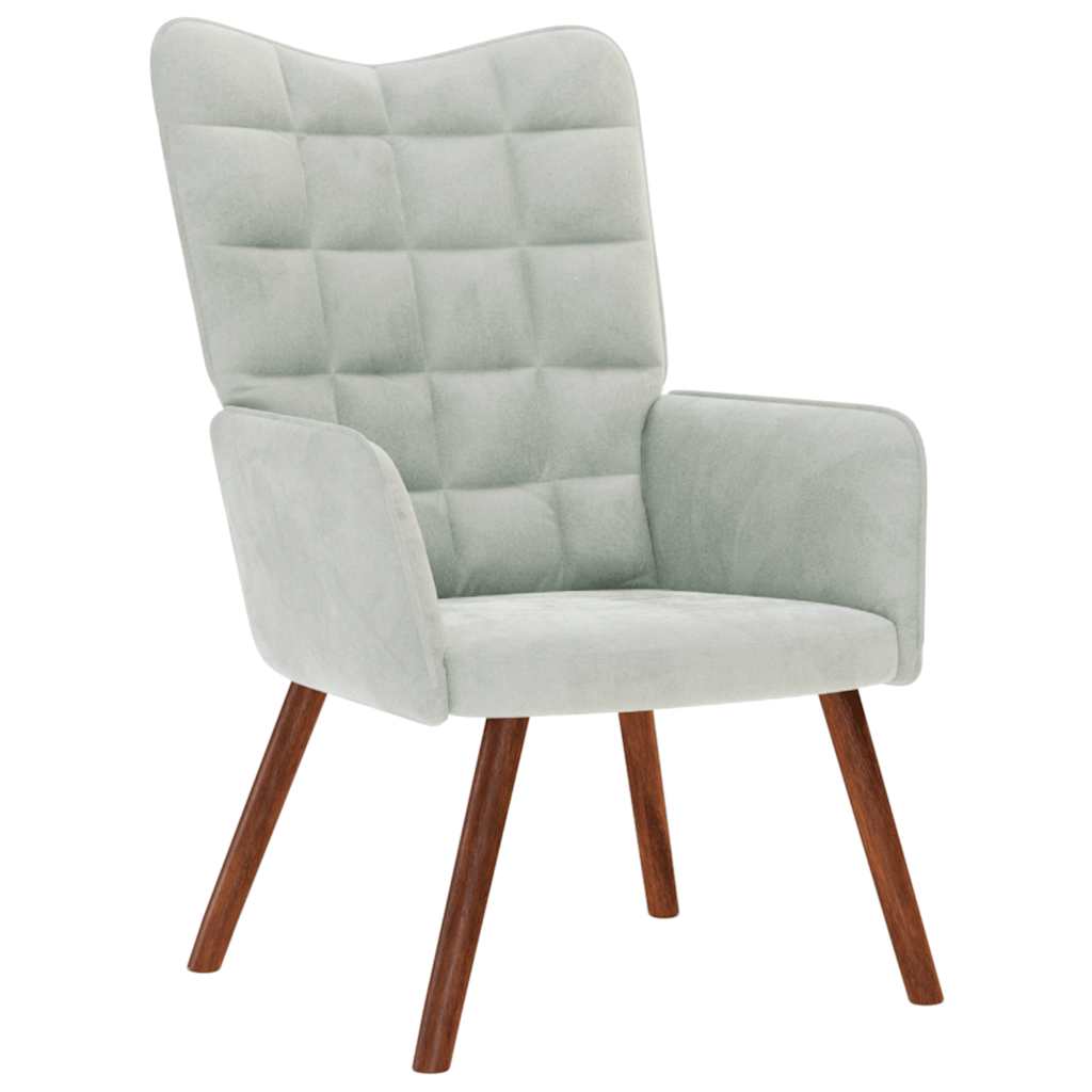 vidaXL Relaxstoel fluweel wijnrood - Aashly