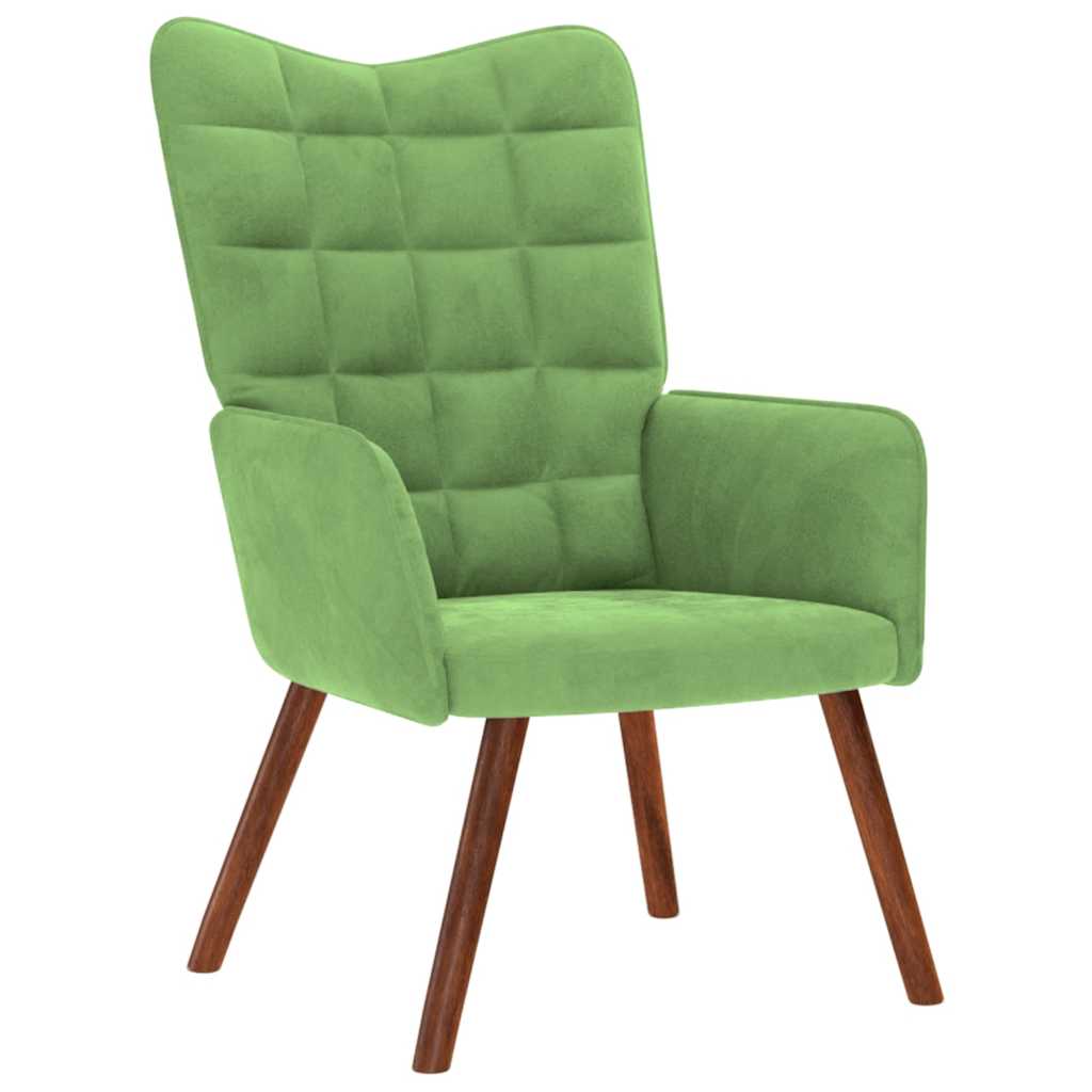 vidaXL Relaxstoel fluweel wijnrood - Aashly