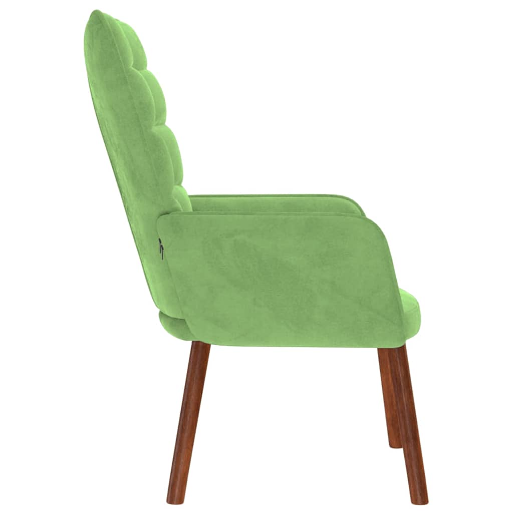 vidaXL Relaxstoel fluweel wijnrood - Aashly