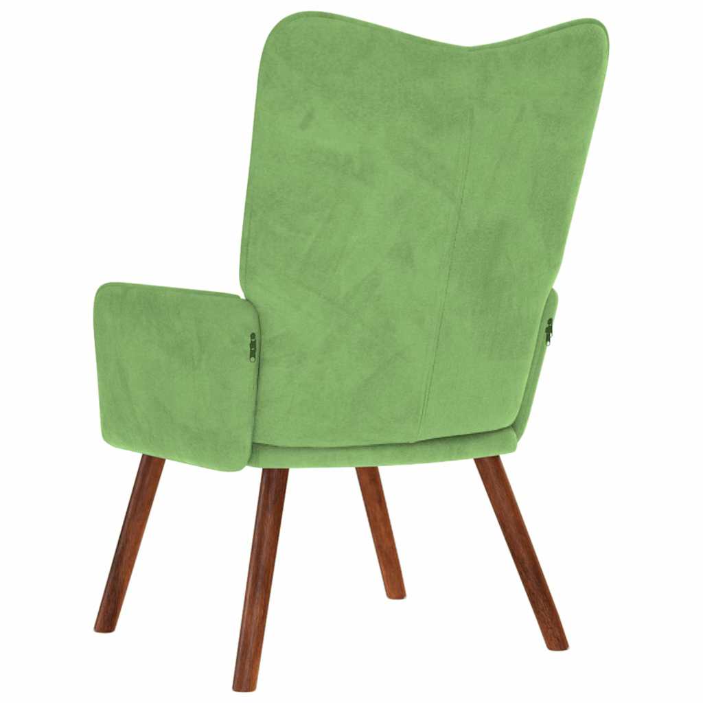 vidaXL Relaxstoel fluweel wijnrood - Aashly
