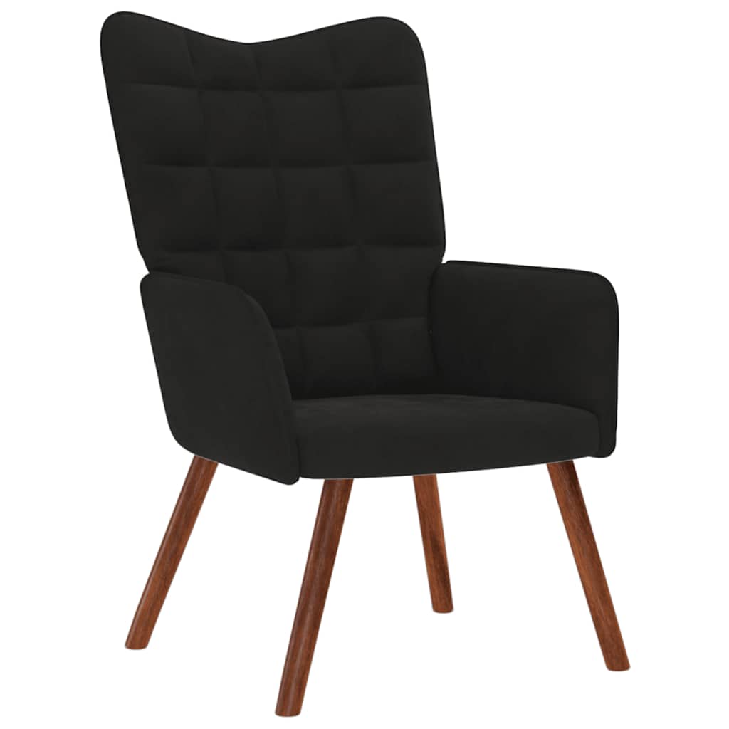 vidaXL Relaxstoel fluweel wijnrood - Aashly